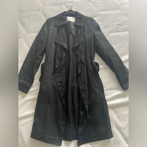 Aritzia size S Babaton black trench coat